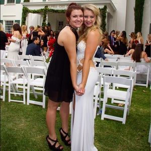 Jovani White Formal Gown